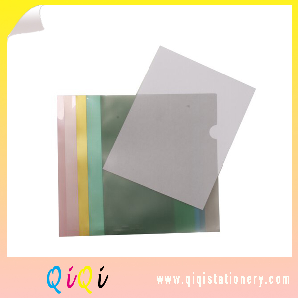 L shape plastic file folder