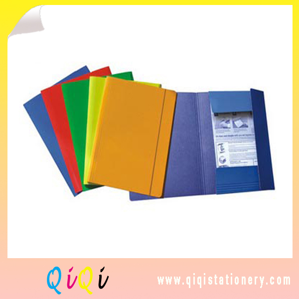 Solid a4 file folder with elastic band