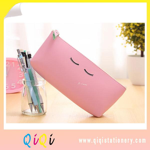 PU pencil bag Modern girl style student stationery