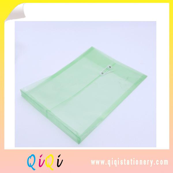 Transparent  A4 document bag with rope file cover 