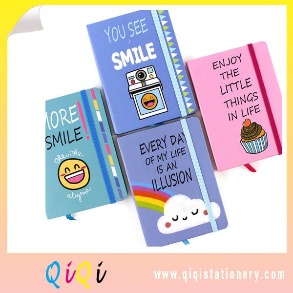 hot and cheap smile series A5 hard cover notebook