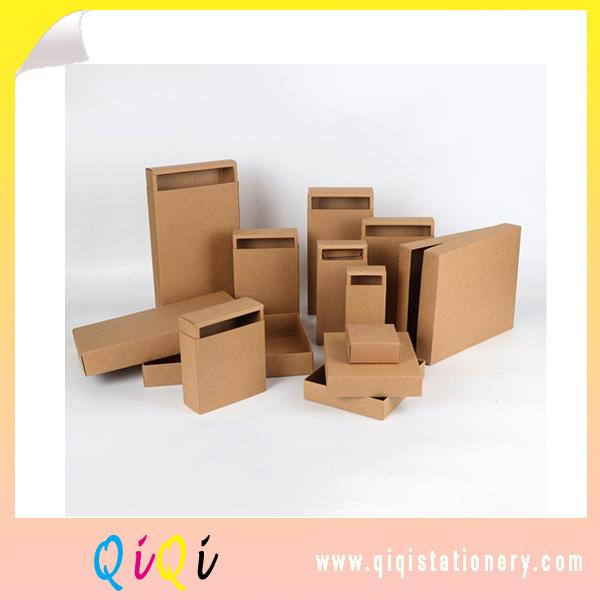 Kraft paper drawer type paper box  gift packing box 